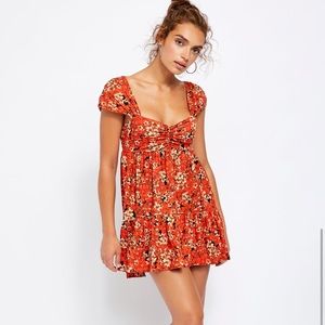 Free People Floral Mini Dress